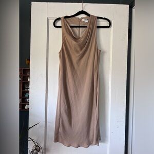 Helmut Lang Tan Sleeveless Dress